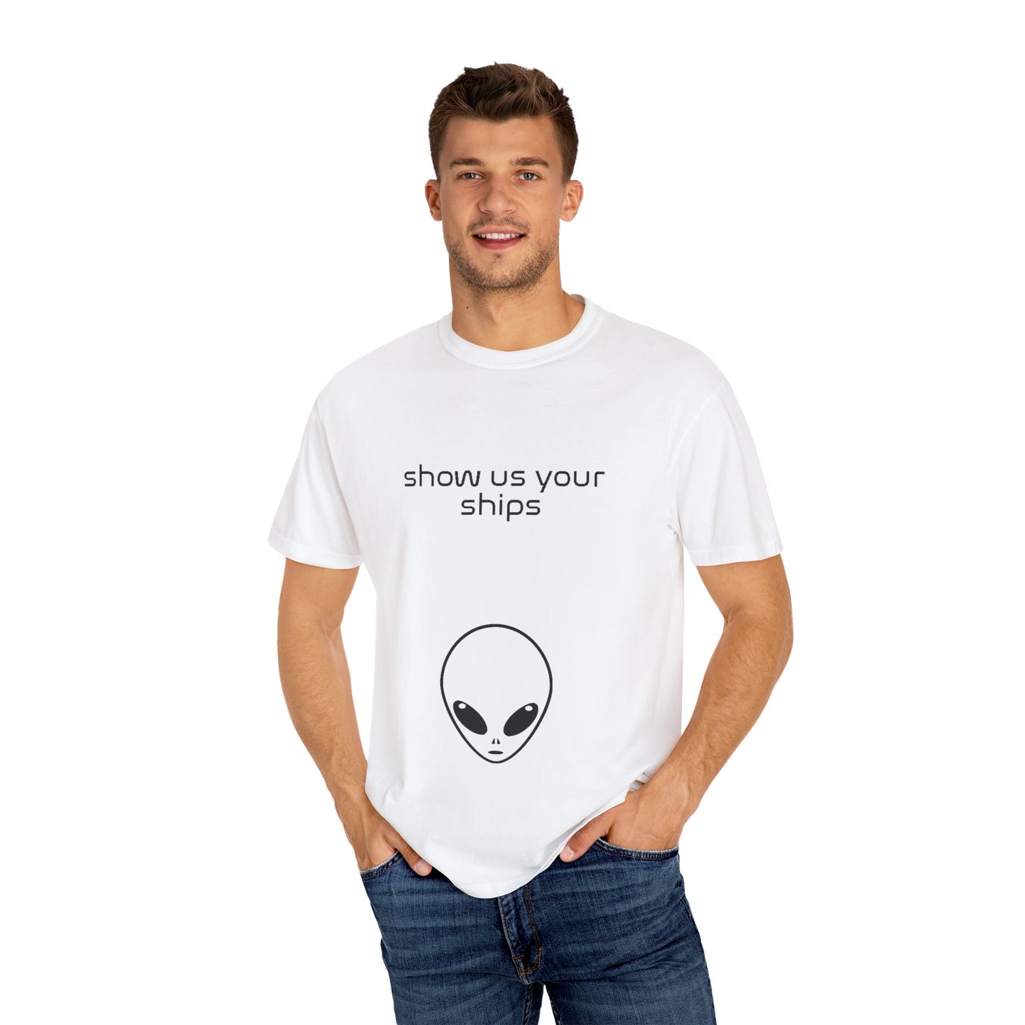 Show Us Your Ships White Tee