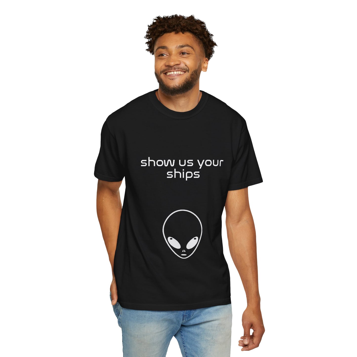 Show Us Your Ships Black Tee