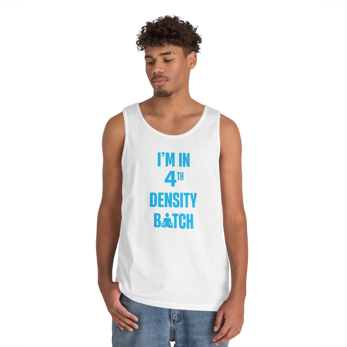 I'm In 4th Density in Blue Tank Top