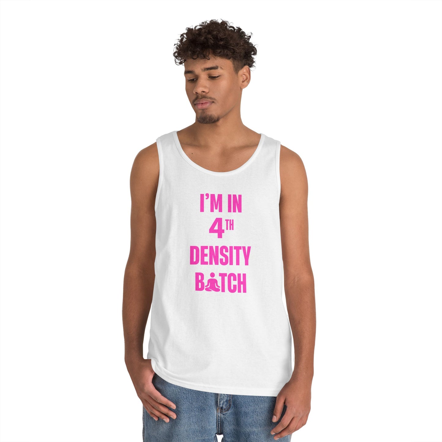 I'm In 4th Density in Pink Tank Top
