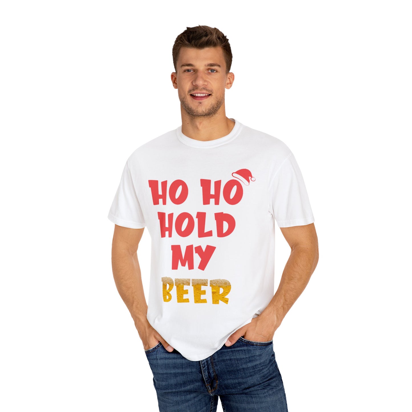 Ho Ho Hold My Beer White Tee