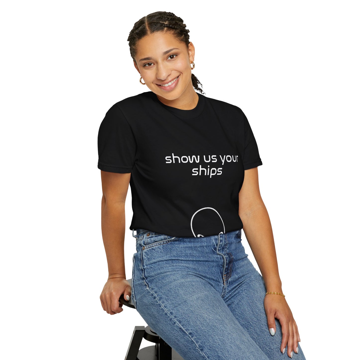Show Us Your Ships Black Tee