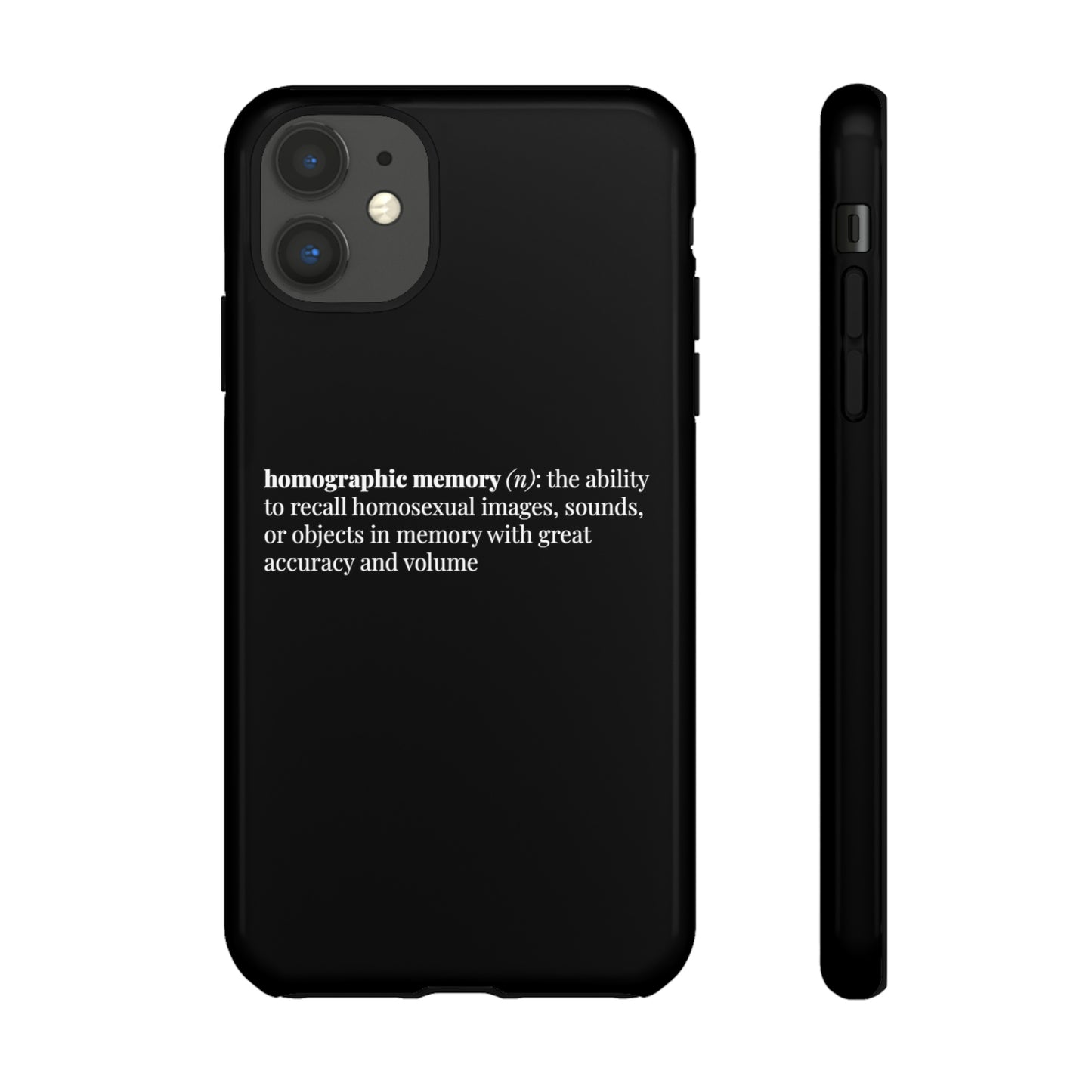 Homographic Memory Black Phone Case