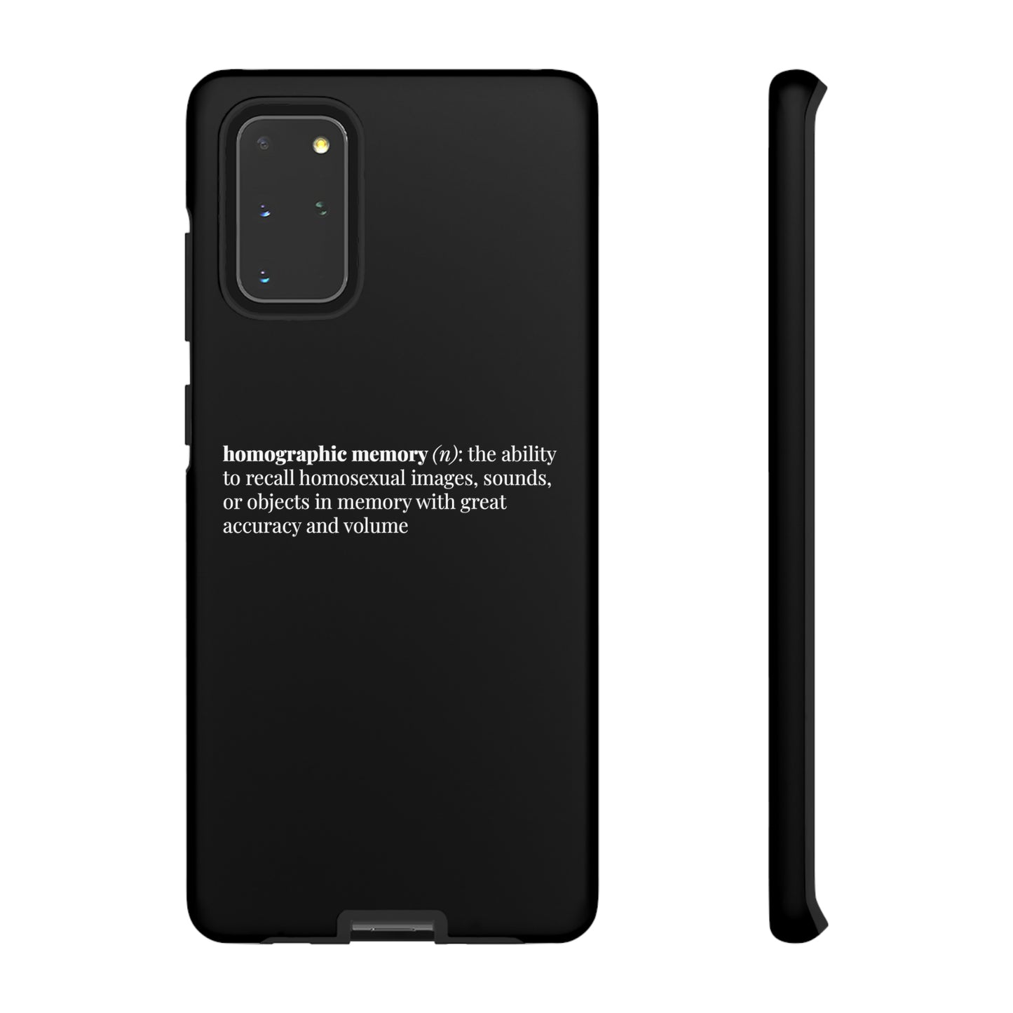 Homographic Memory Black Phone Case