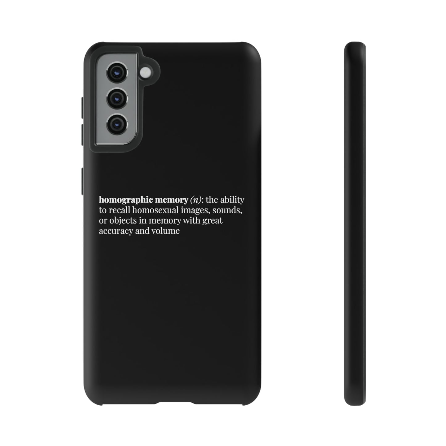 Homographic Memory Black Phone Case