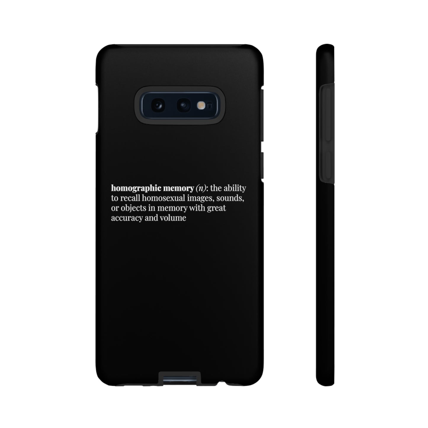 Homographic Memory Black Phone Case