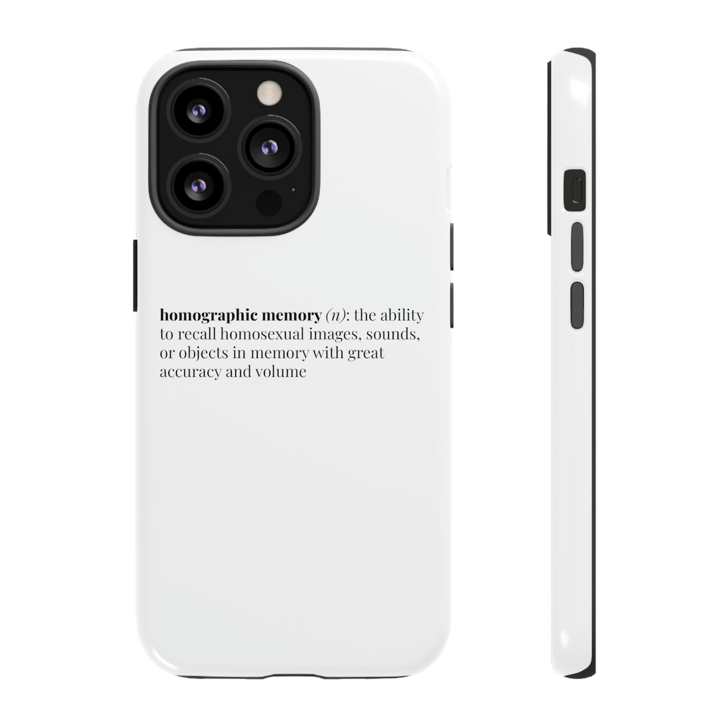 Homographic Memory White Phone Case