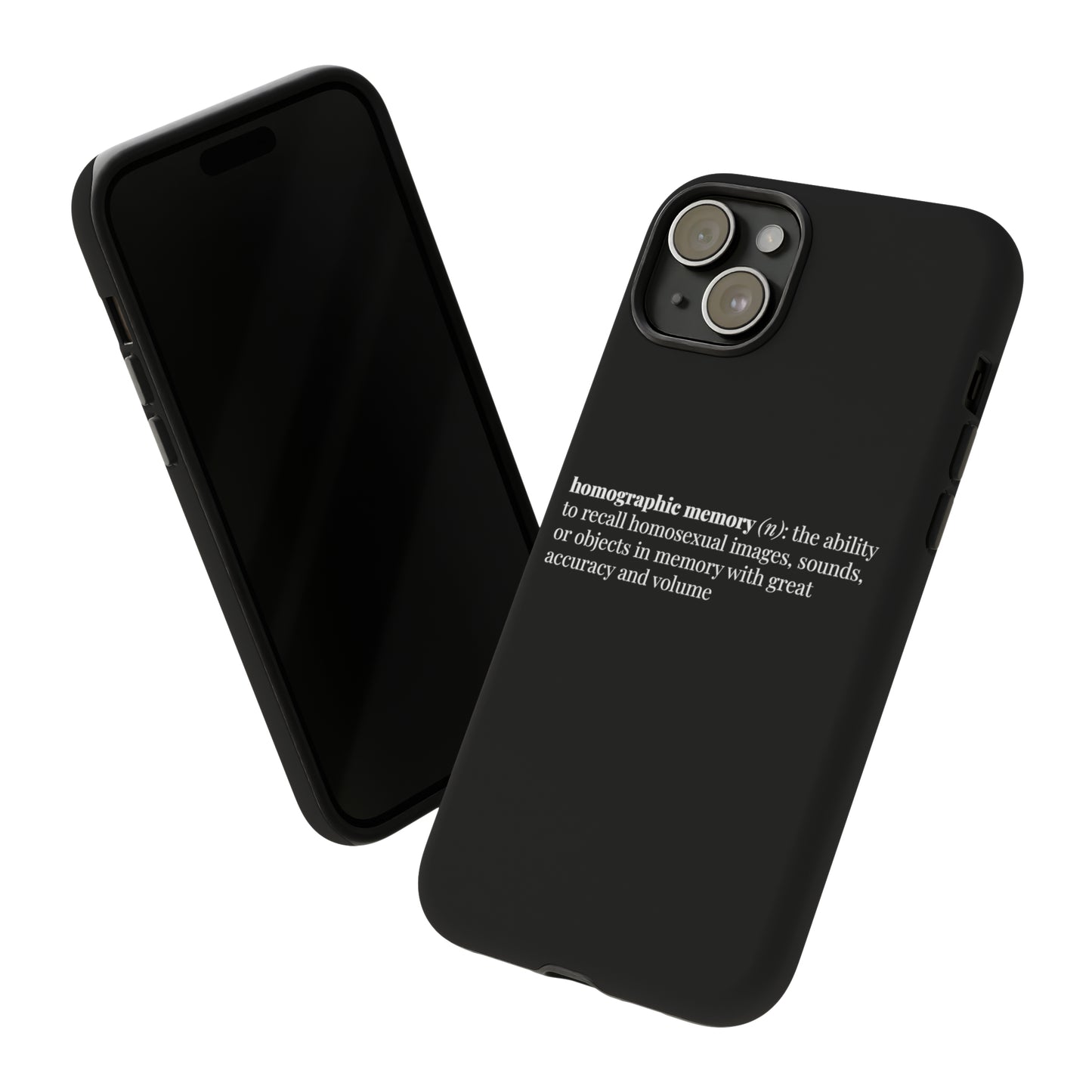 Homographic Memory Black Phone Case