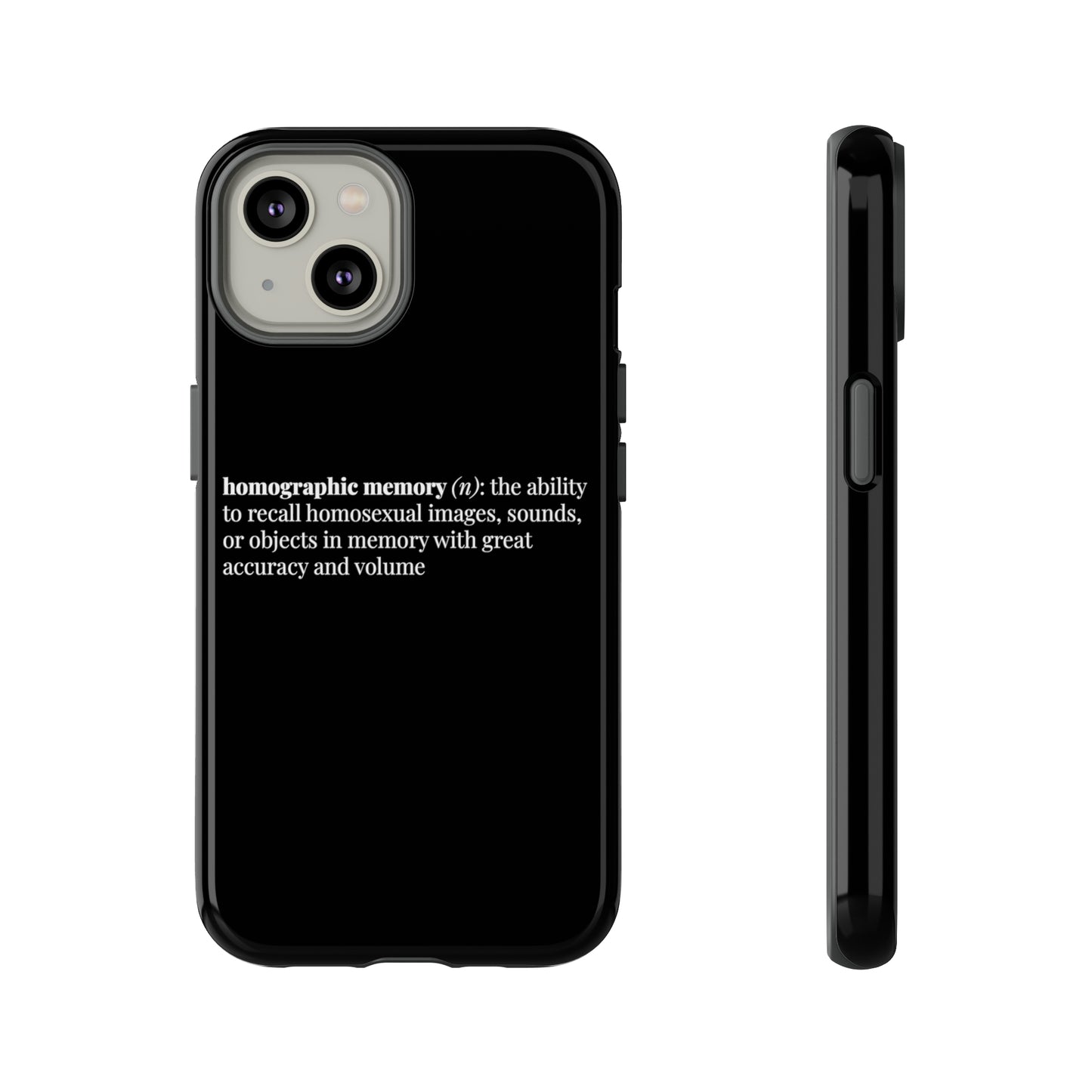 Homographic Memory Black Phone Case