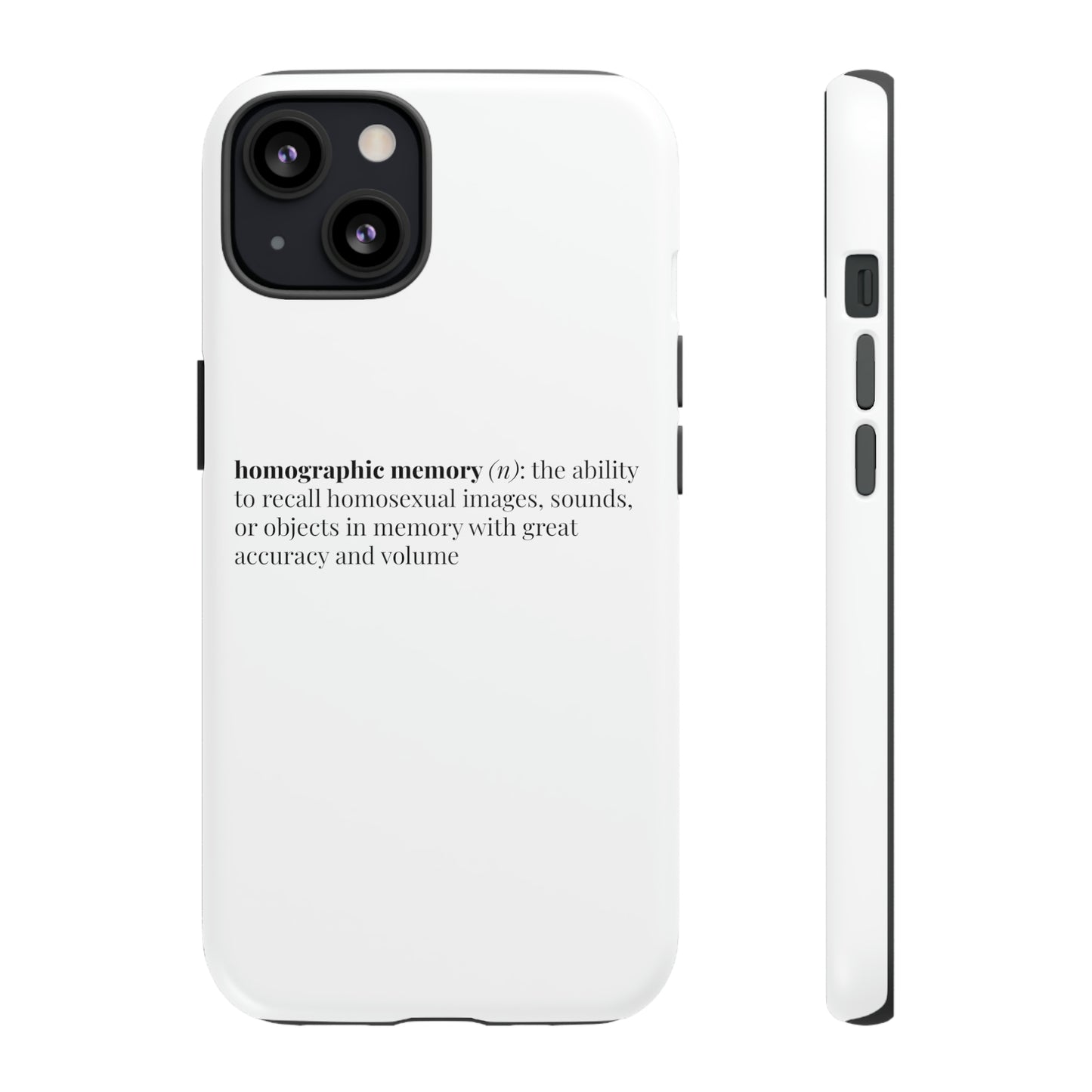 Homographic Memory White Phone Case