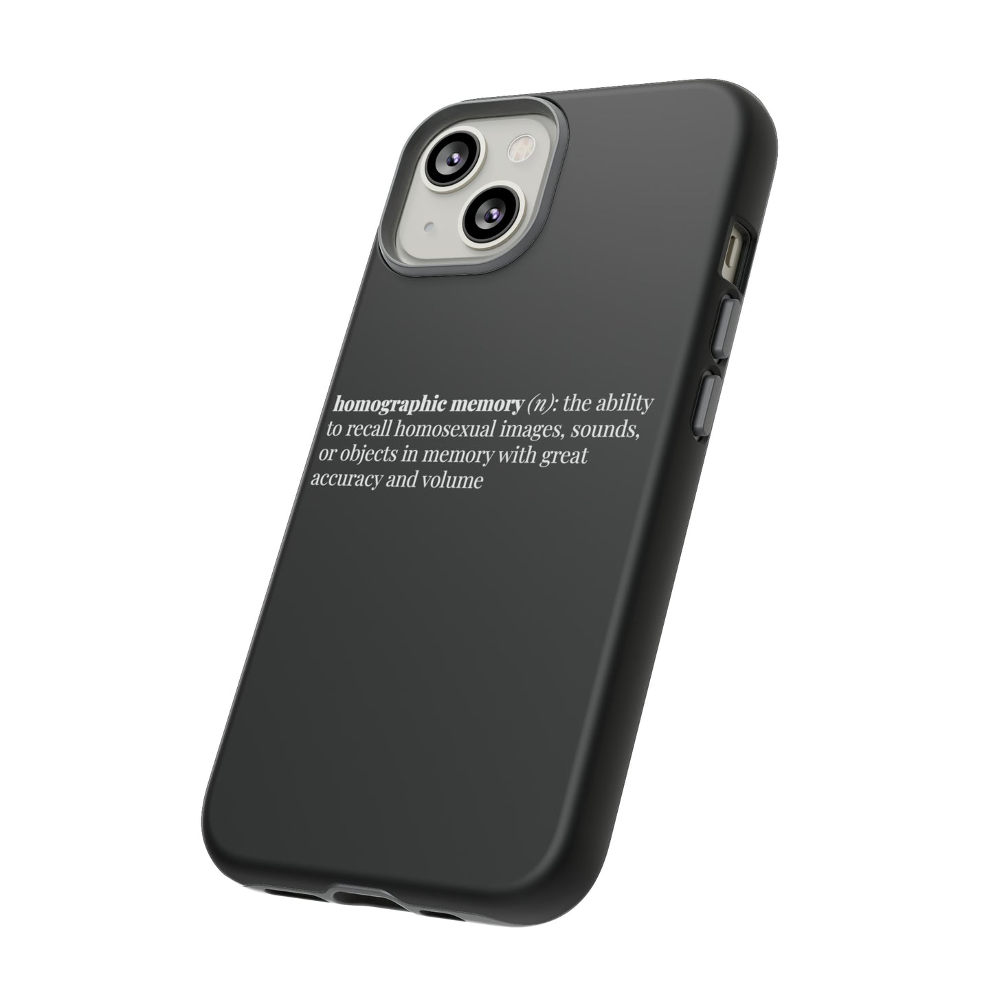 Homographic Memory Black Phone Case