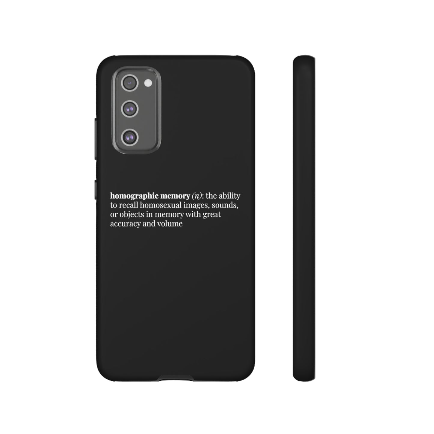 Homographic Memory Black Phone Case