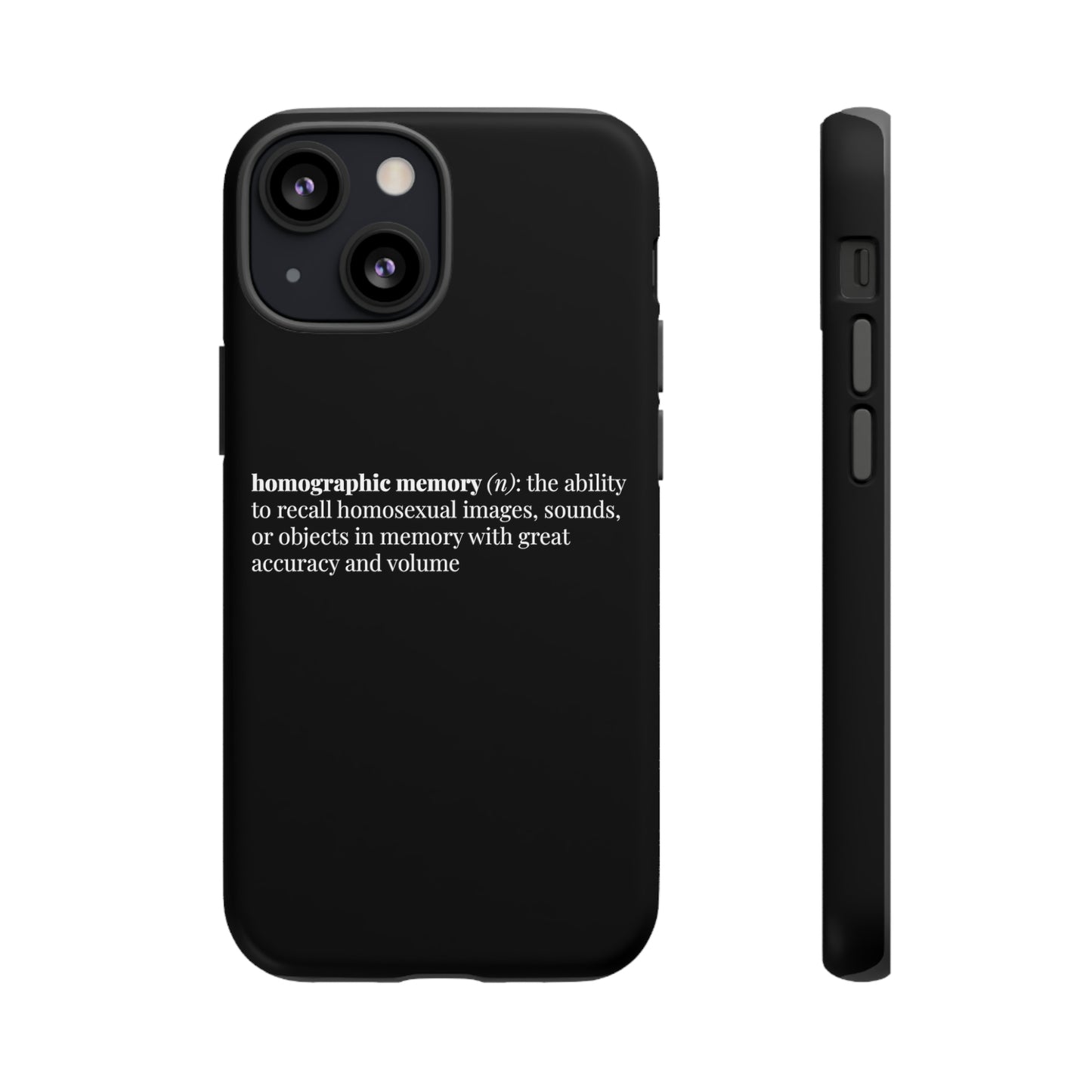 Homographic Memory Black Phone Case