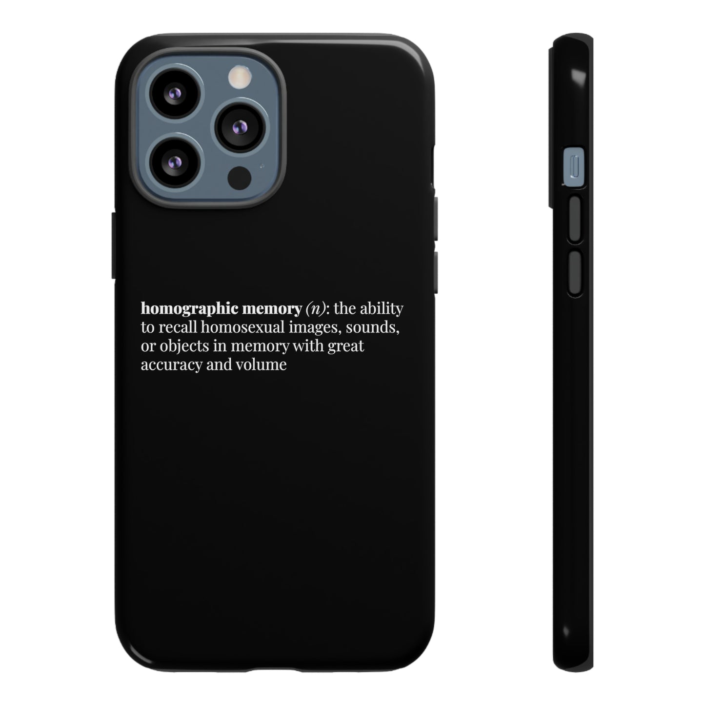 Homographic Memory Black Phone Case