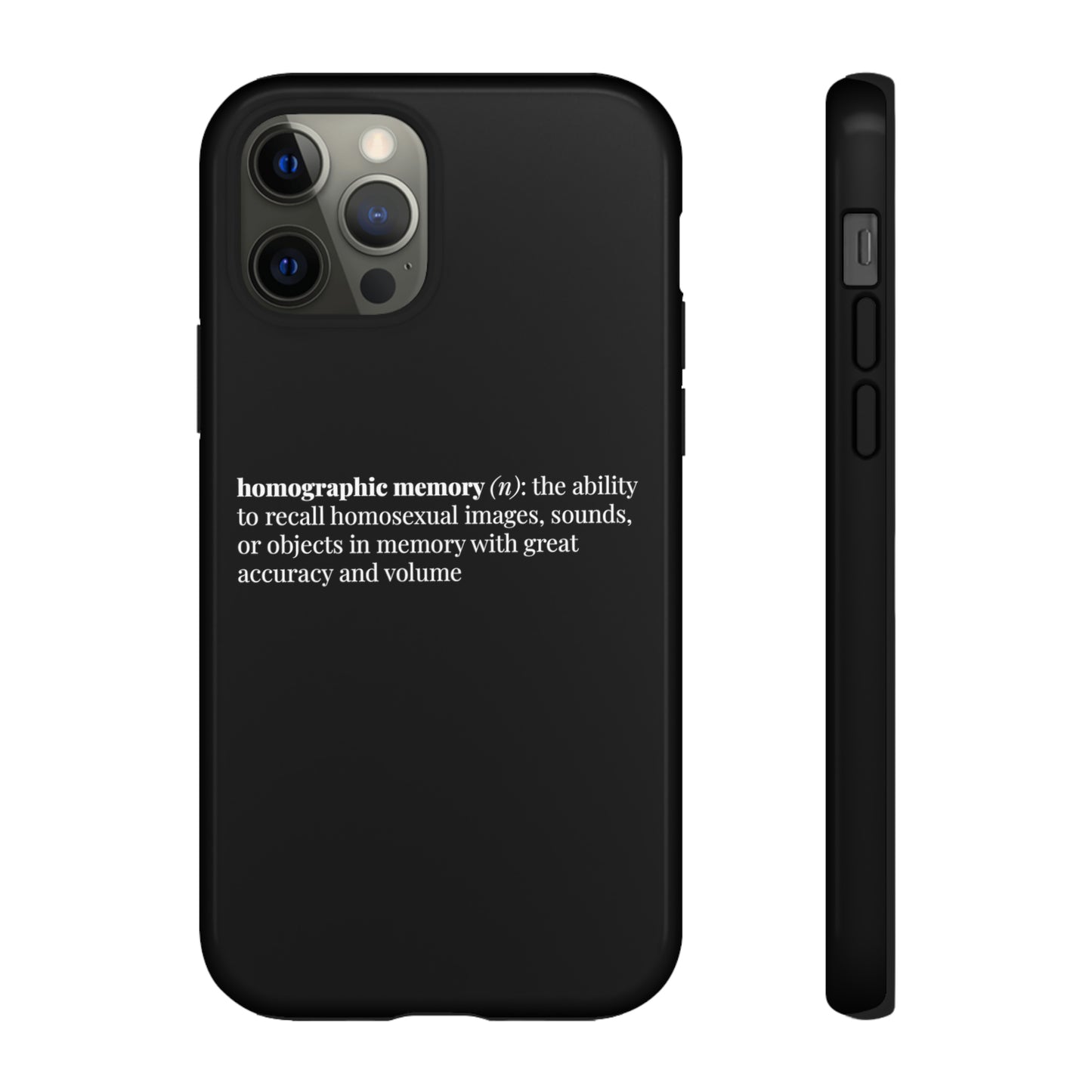 Homographic Memory Black Phone Case