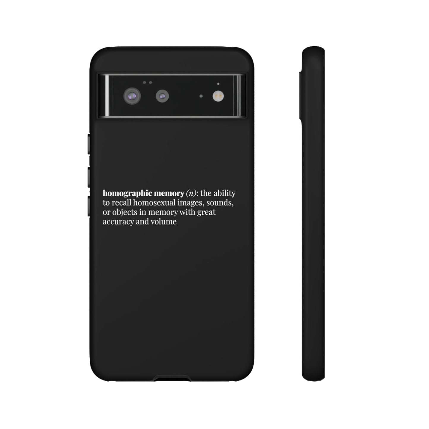 Homographic Memory Black Phone Case