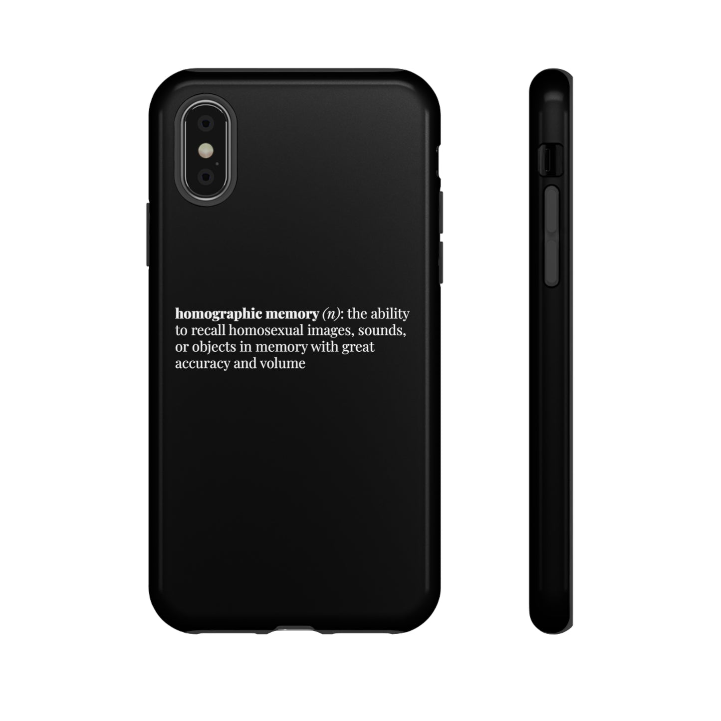 Homographic Memory Black Phone Case