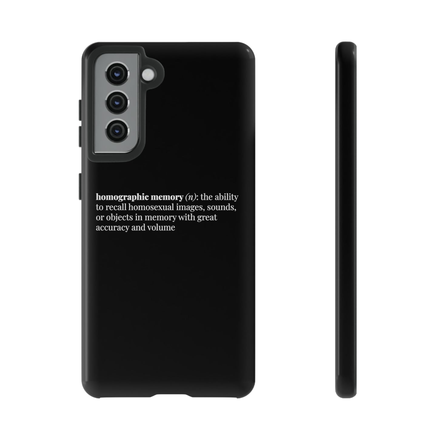 Homographic Memory Black Phone Case