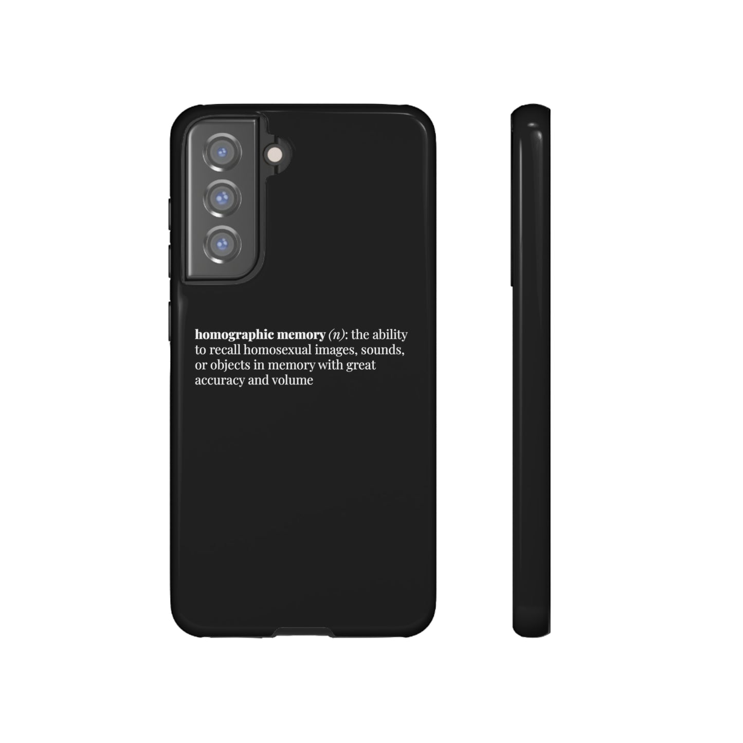 Homographic Memory Black Phone Case