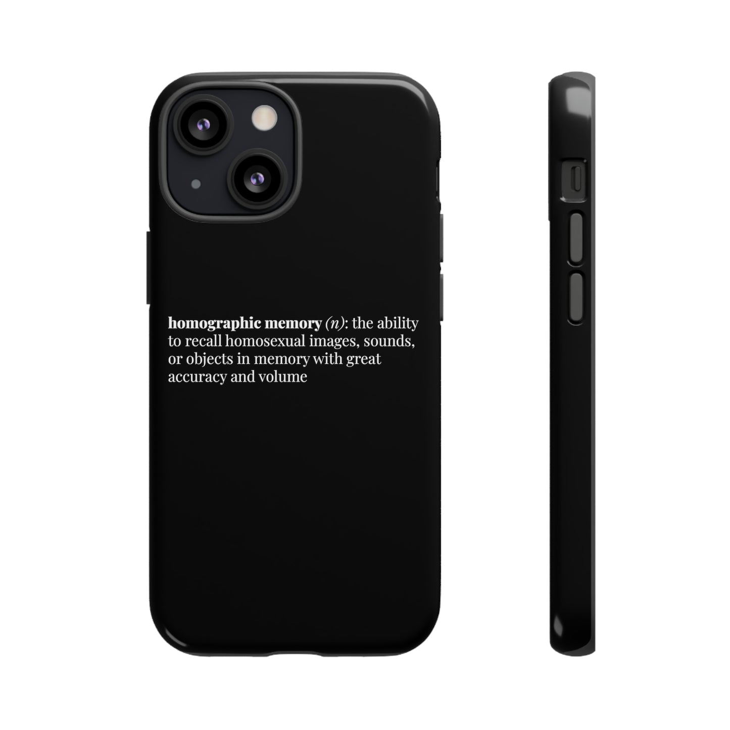 Homographic Memory Black Phone Case