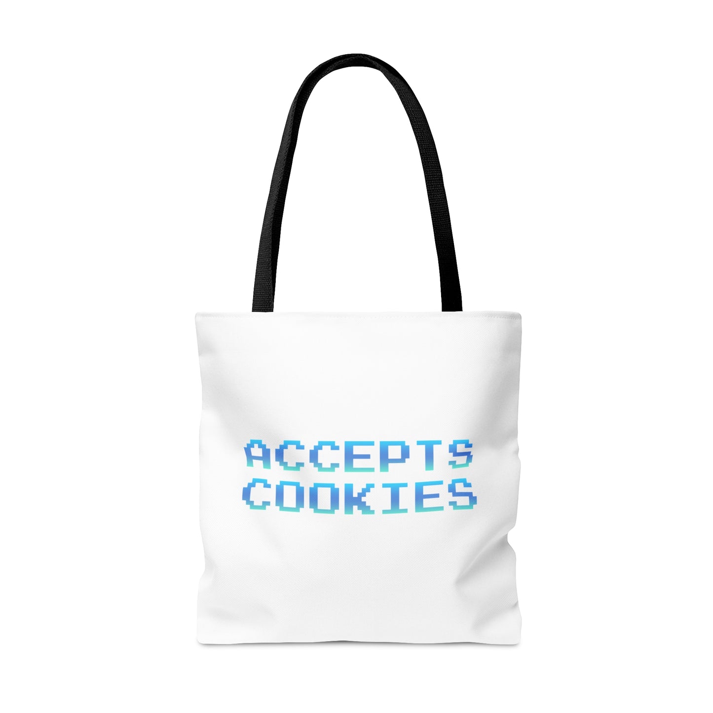 Accepts Cookies Cool Blue Tote Bag