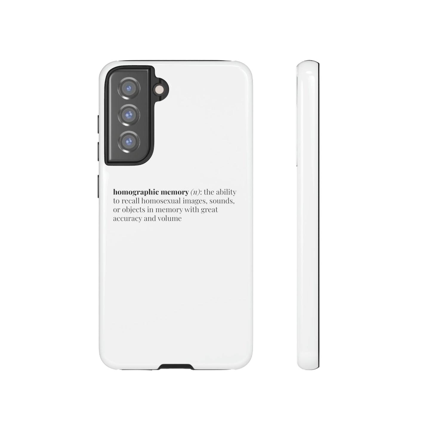 Homographic Memory White Phone Case