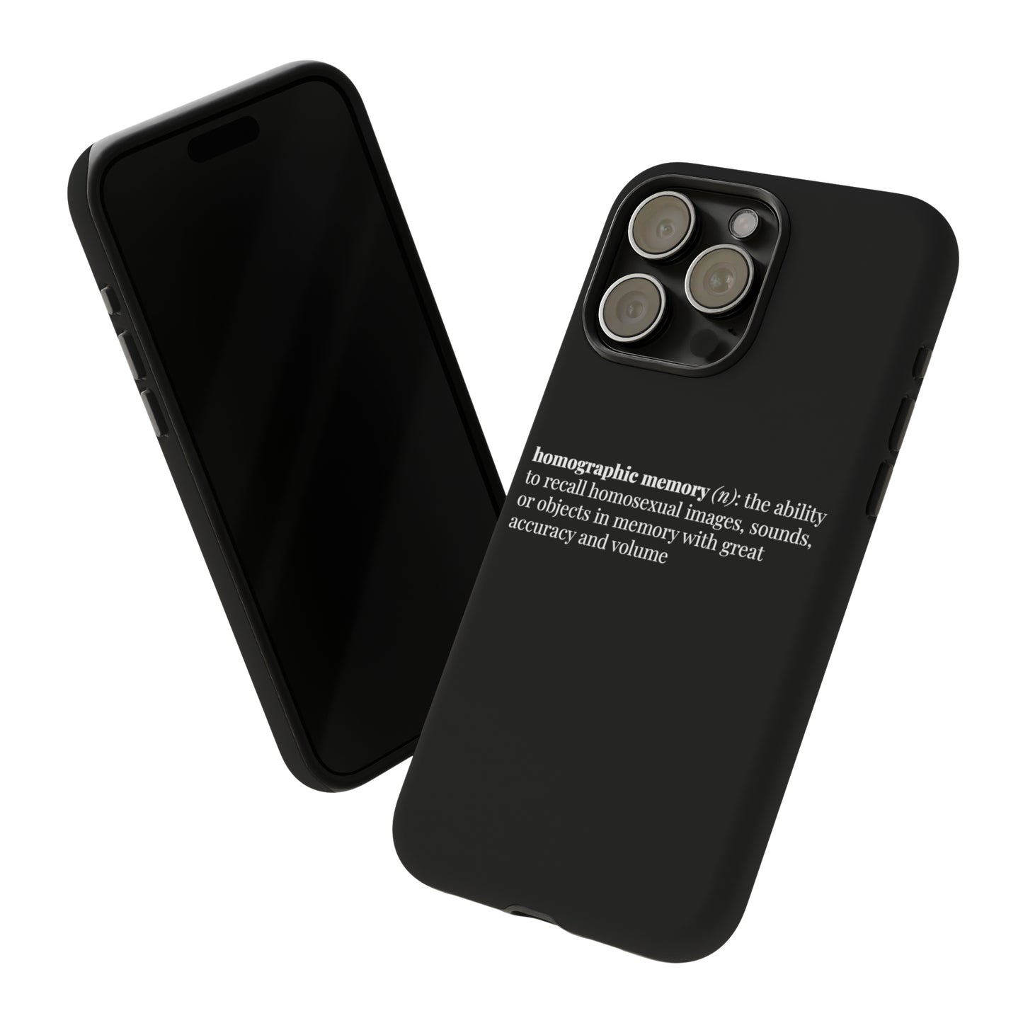 Homographic Memory Black Phone Case