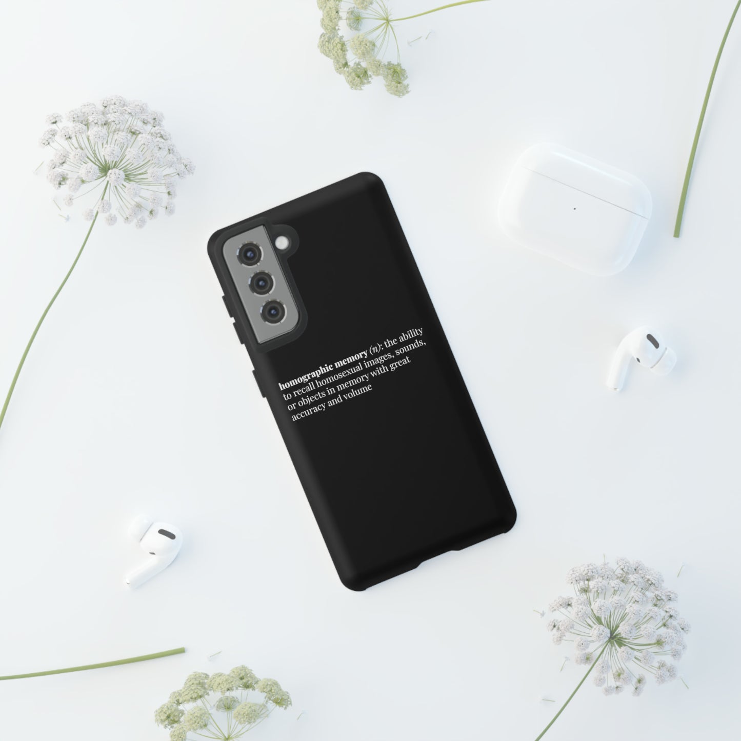 Homographic Memory Black Phone Case