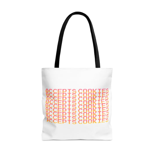 Accepts Cookies Sunrise Tote Bag