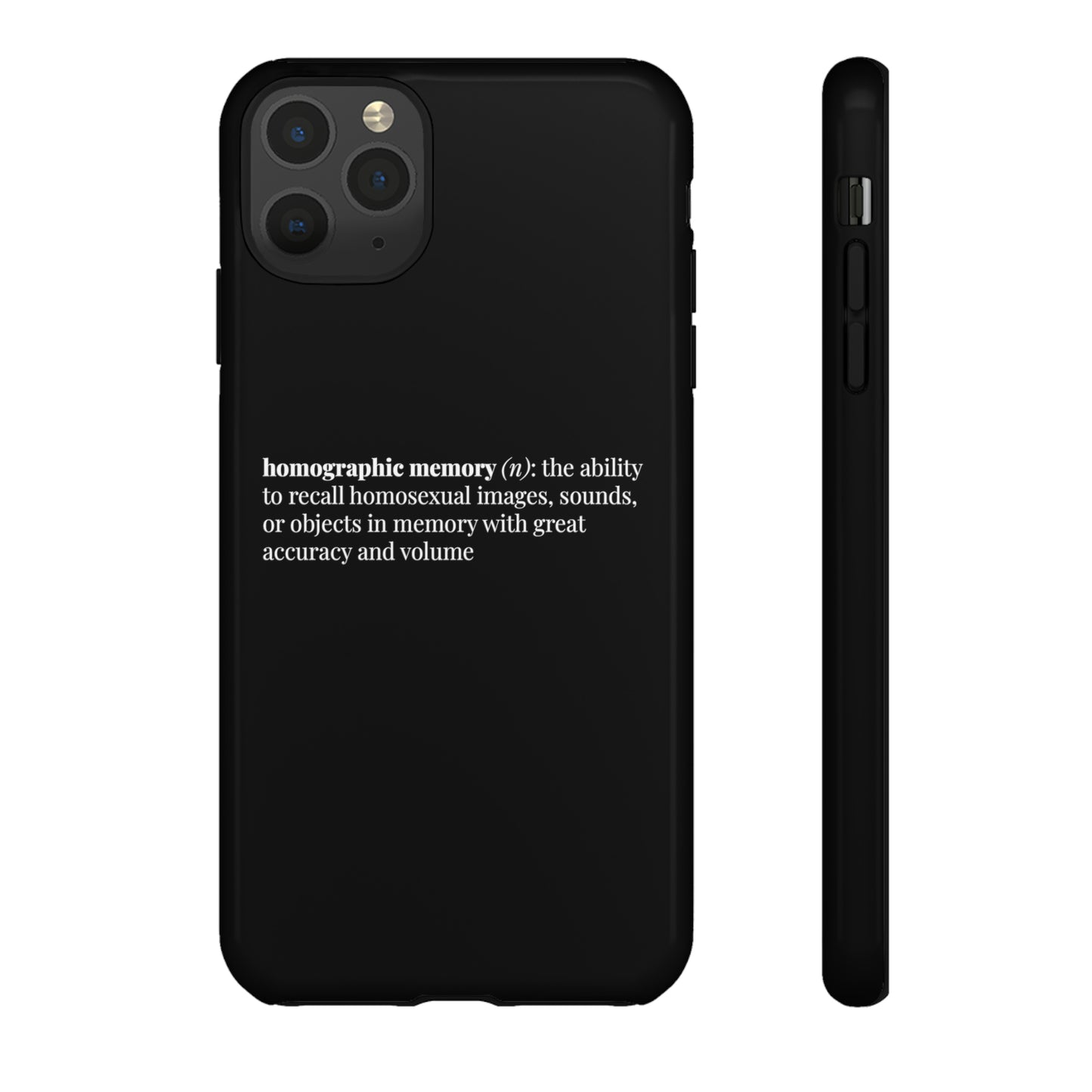 Homographic Memory Black Phone Case