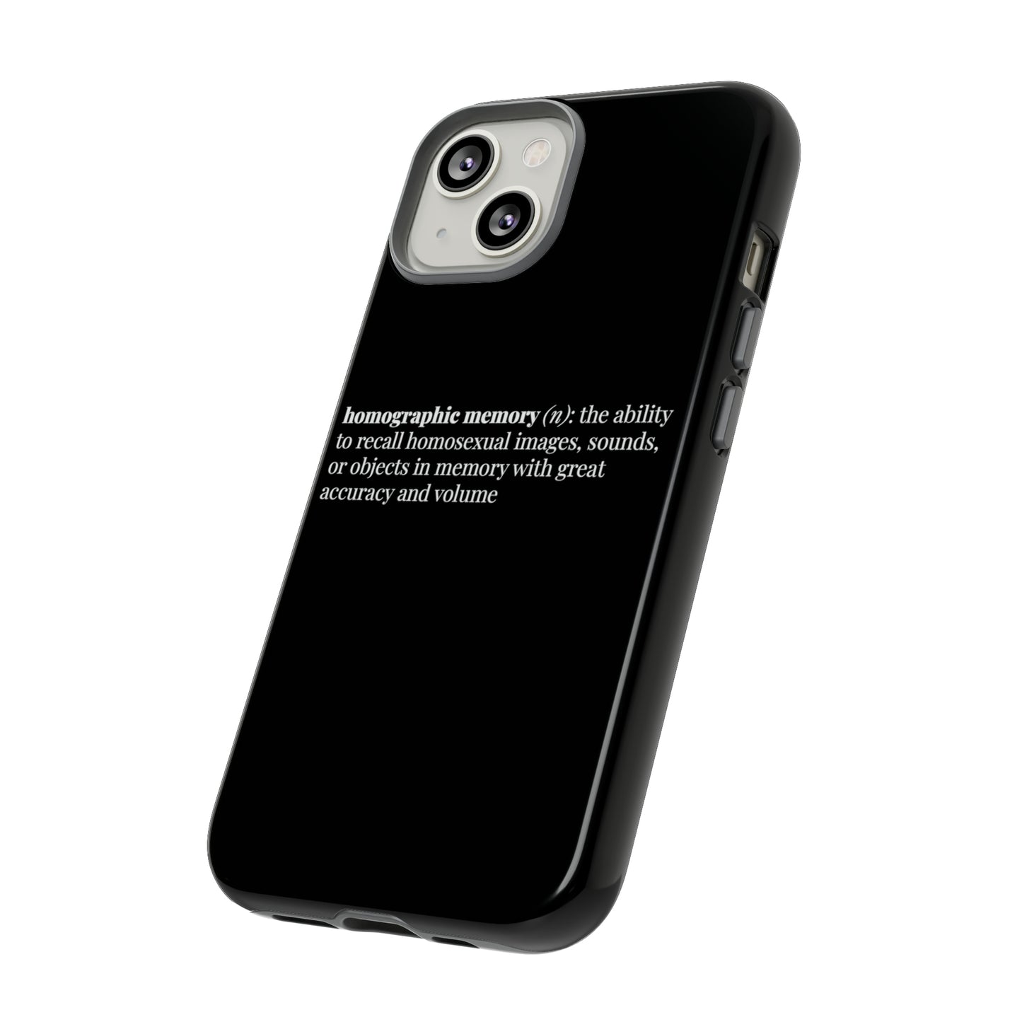 Homographic Memory Black Phone Case