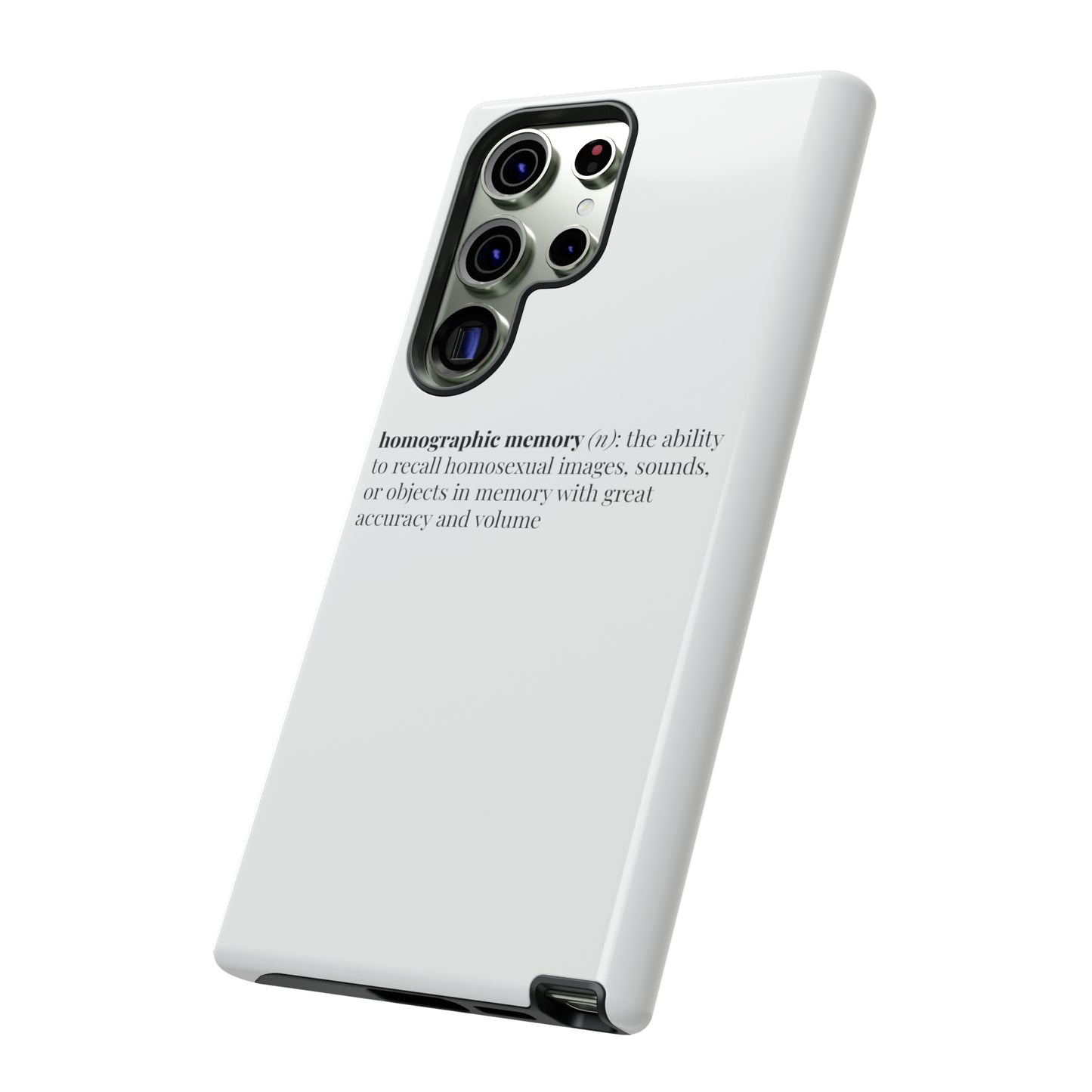 Homographic Memory White Phone Case