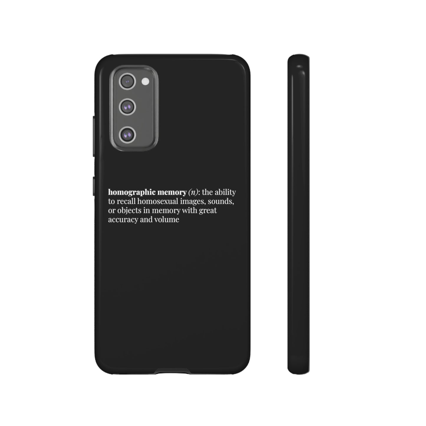 Homographic Memory Black Phone Case