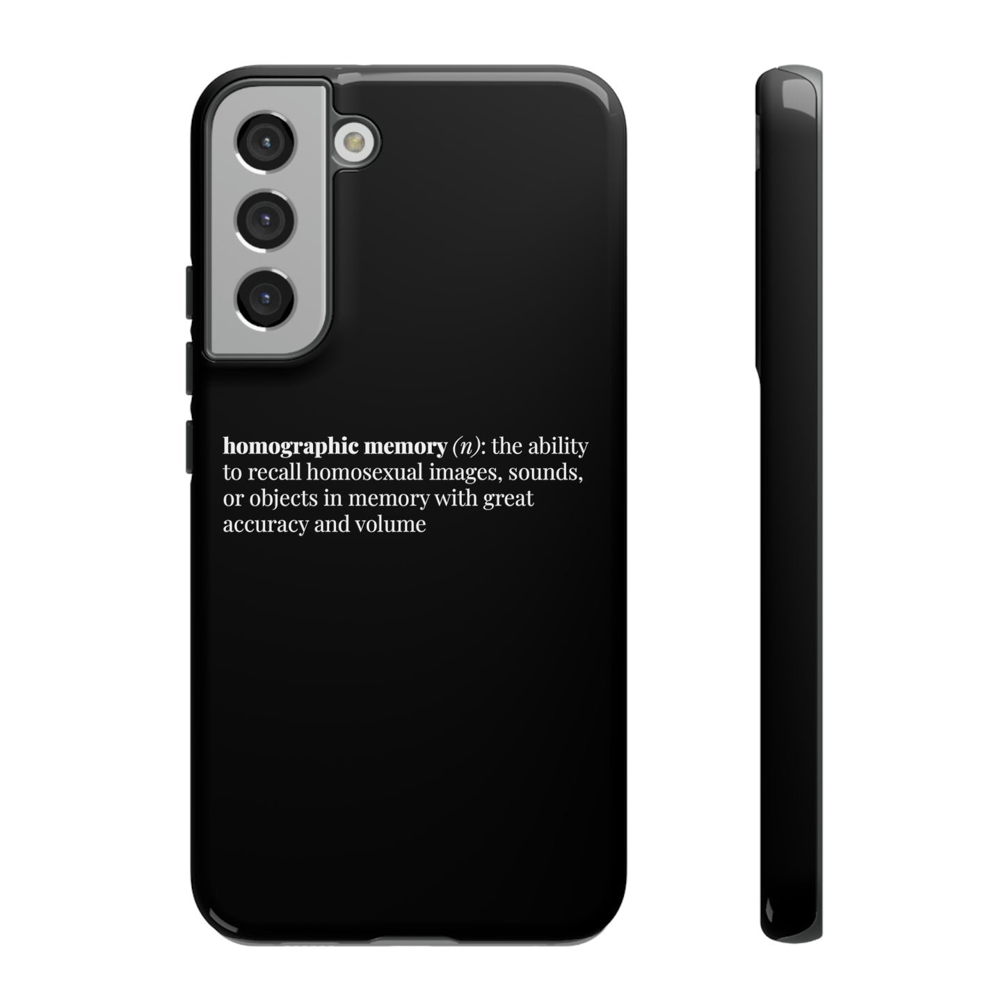 Homographic Memory Black Phone Case