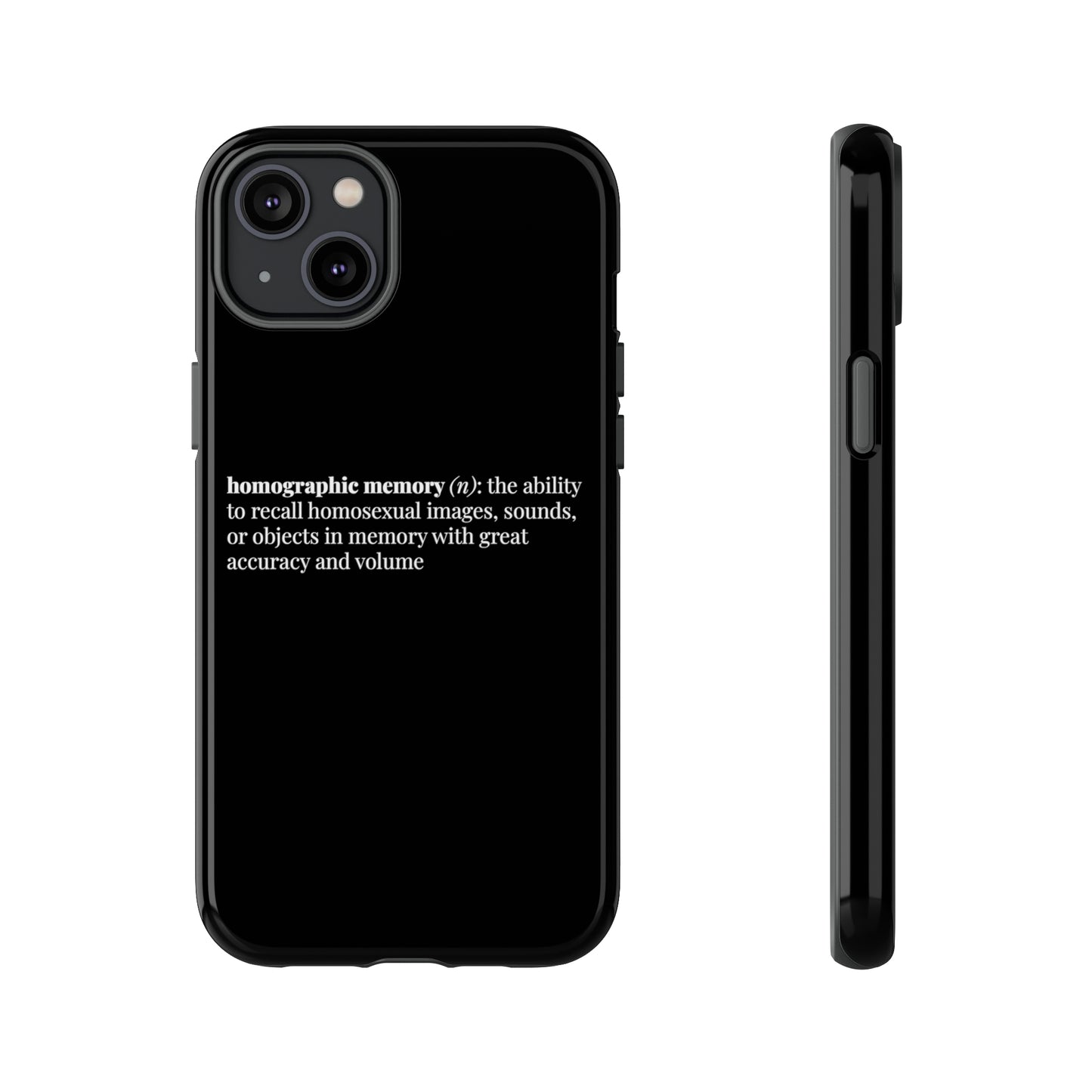 Homographic Memory Black Phone Case