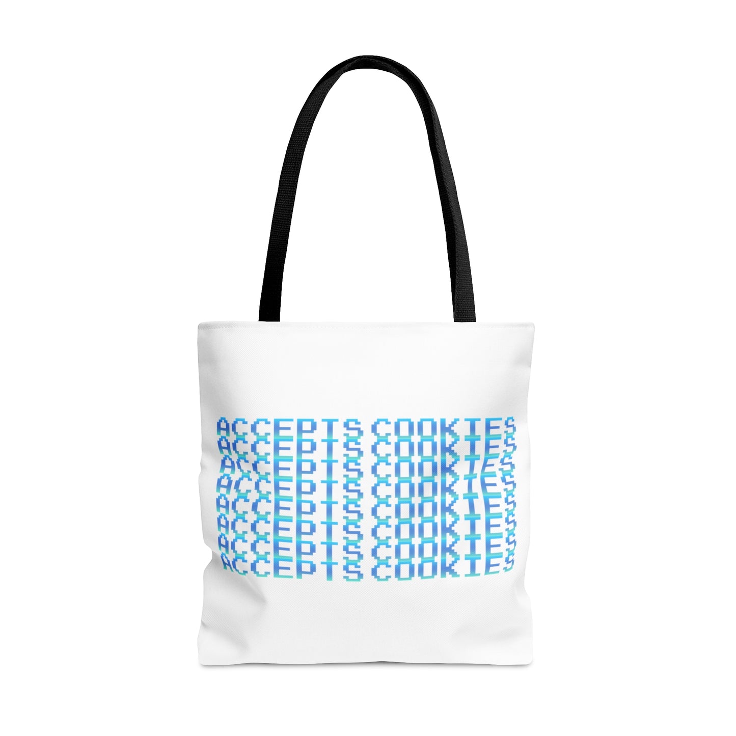 Accepts Cookies Cool Blue Tote Bag