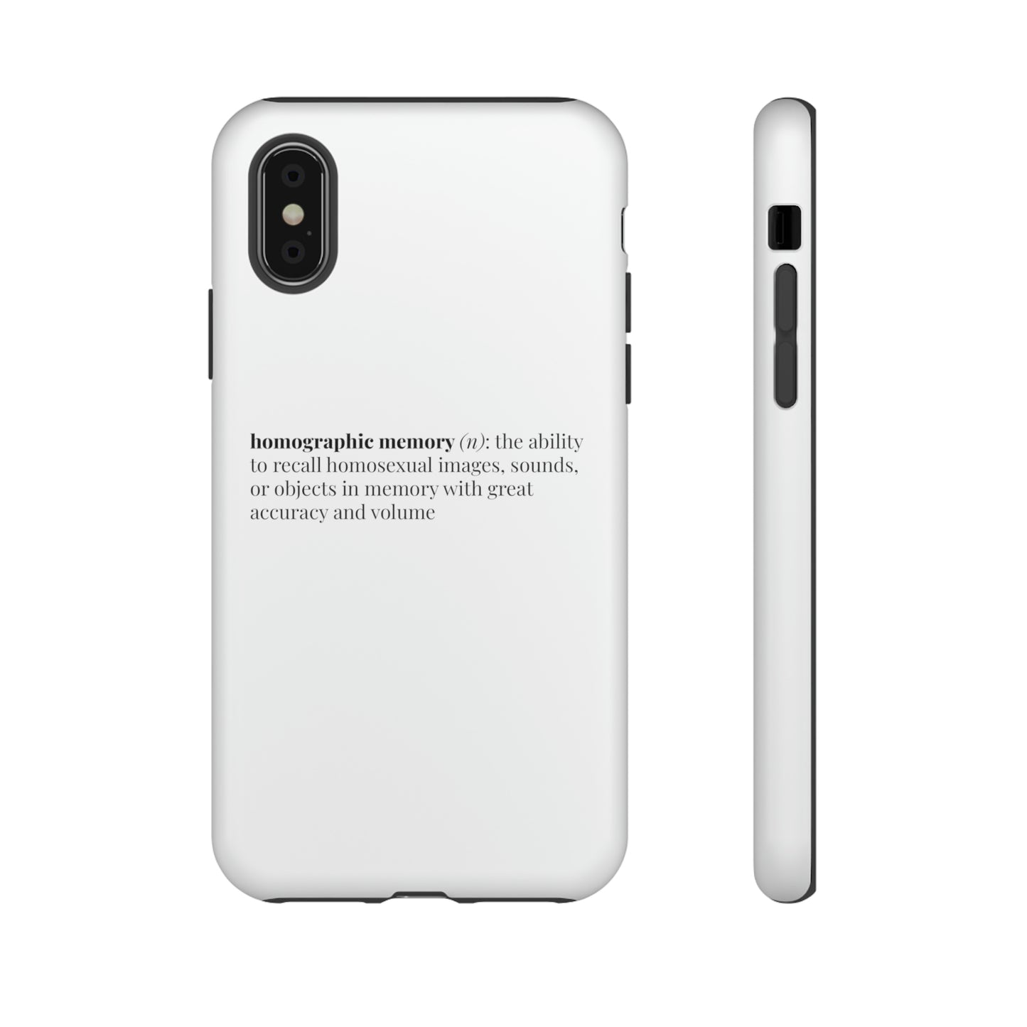 Homographic Memory White Phone Case