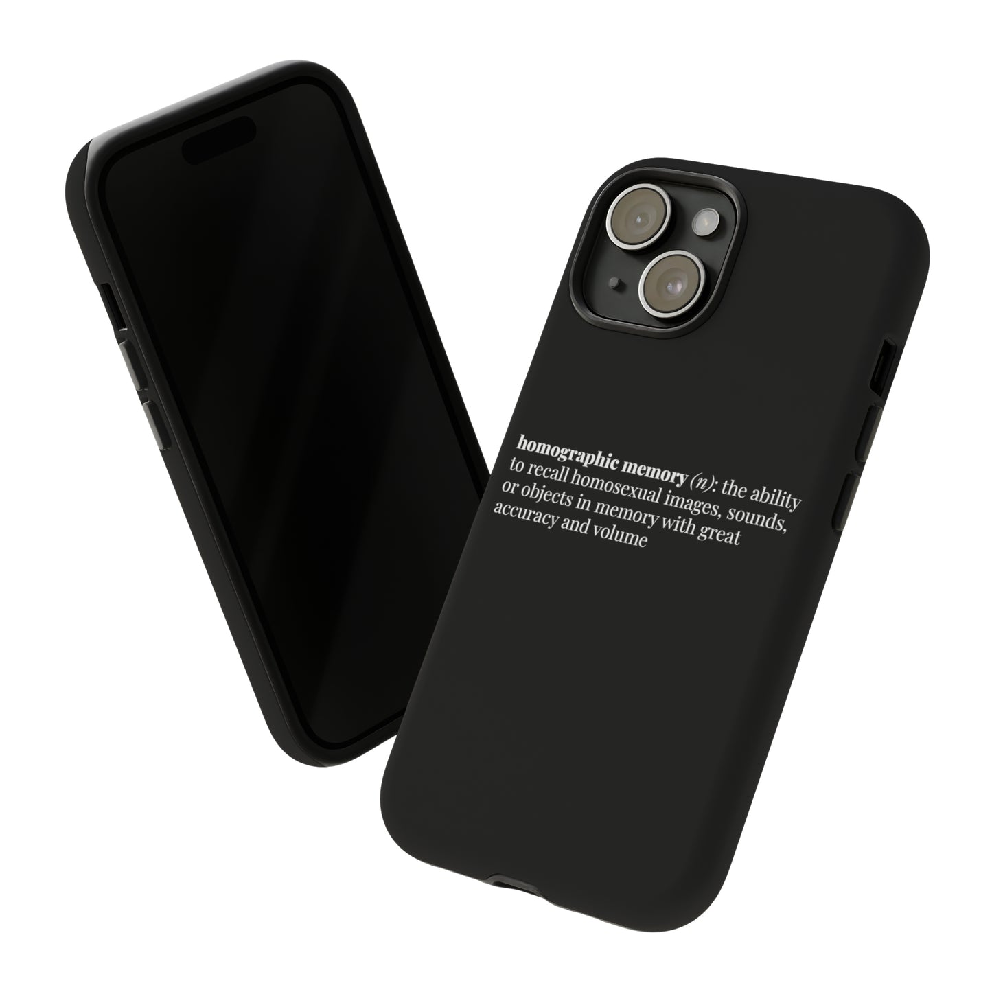 Homographic Memory Black Phone Case