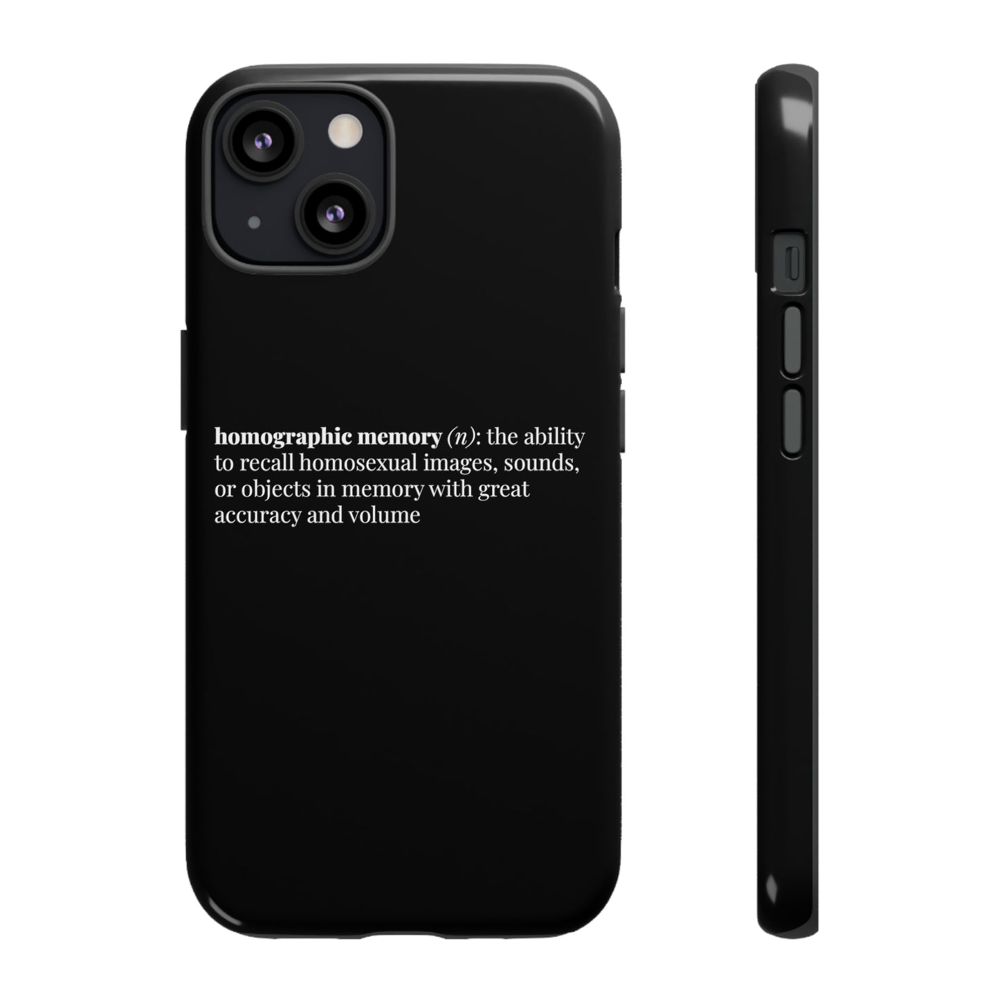 Homographic Memory Black Phone Case