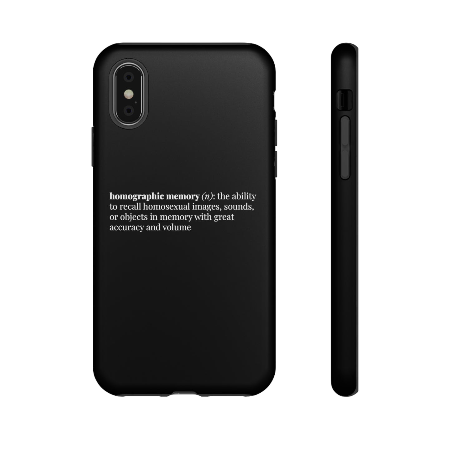 Homographic Memory Black Phone Case