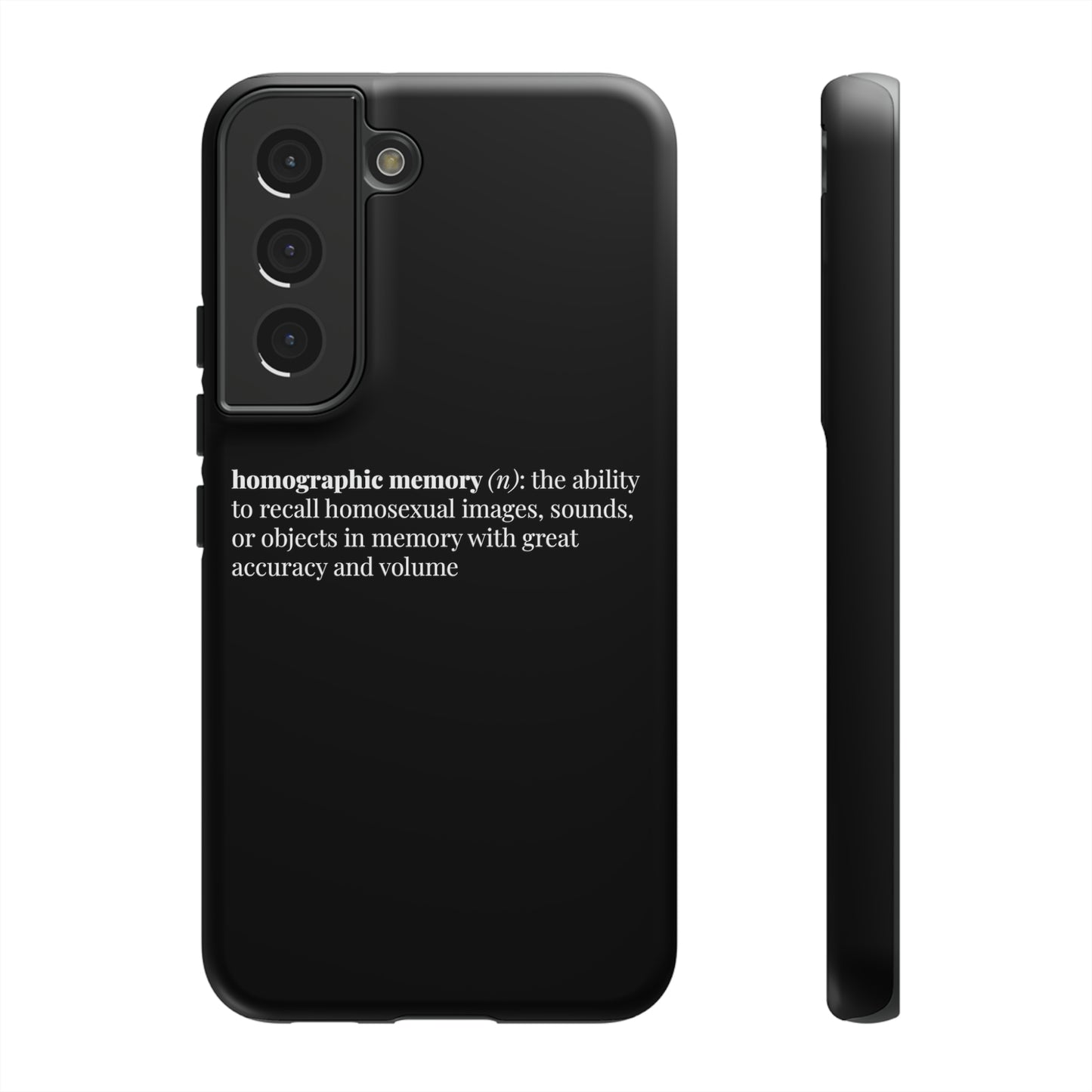 Homographic Memory Black Phone Case