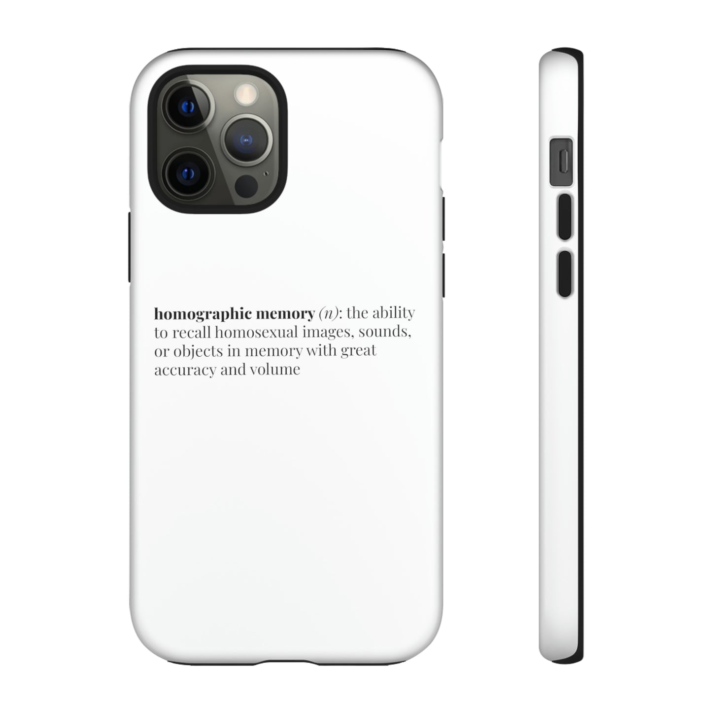 Homographic Memory White Phone Case