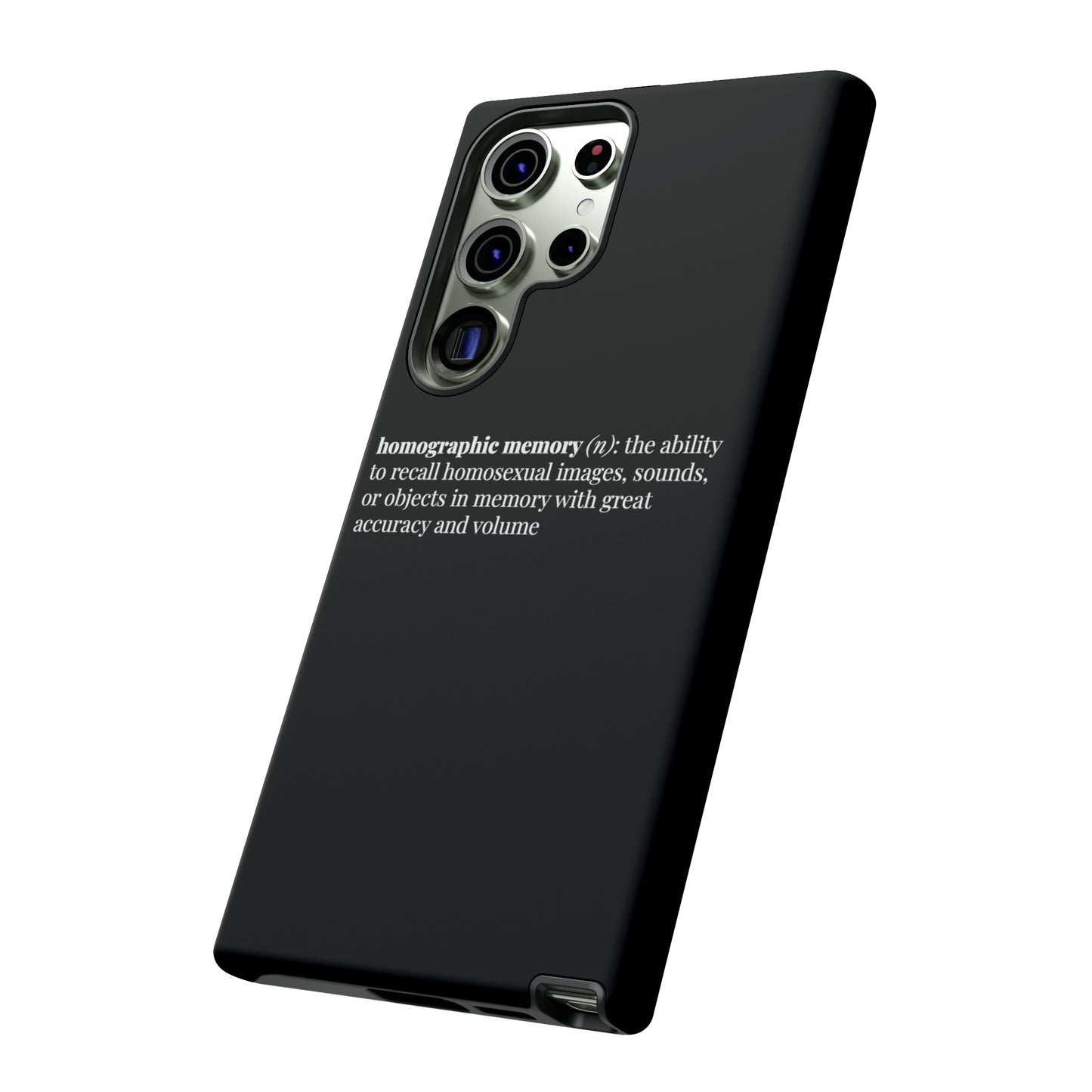 Homographic Memory Black Phone Case