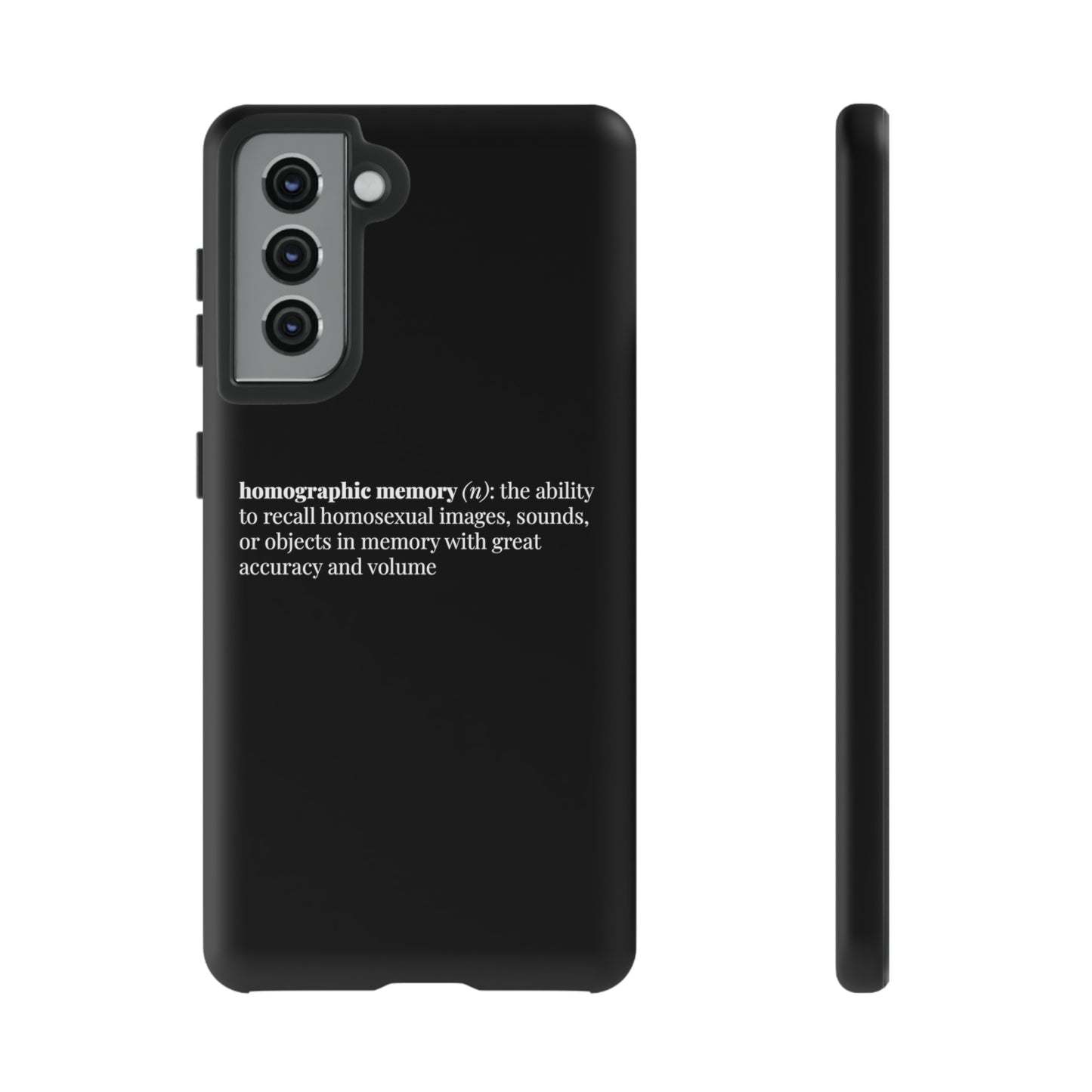 Homographic Memory Black Phone Case