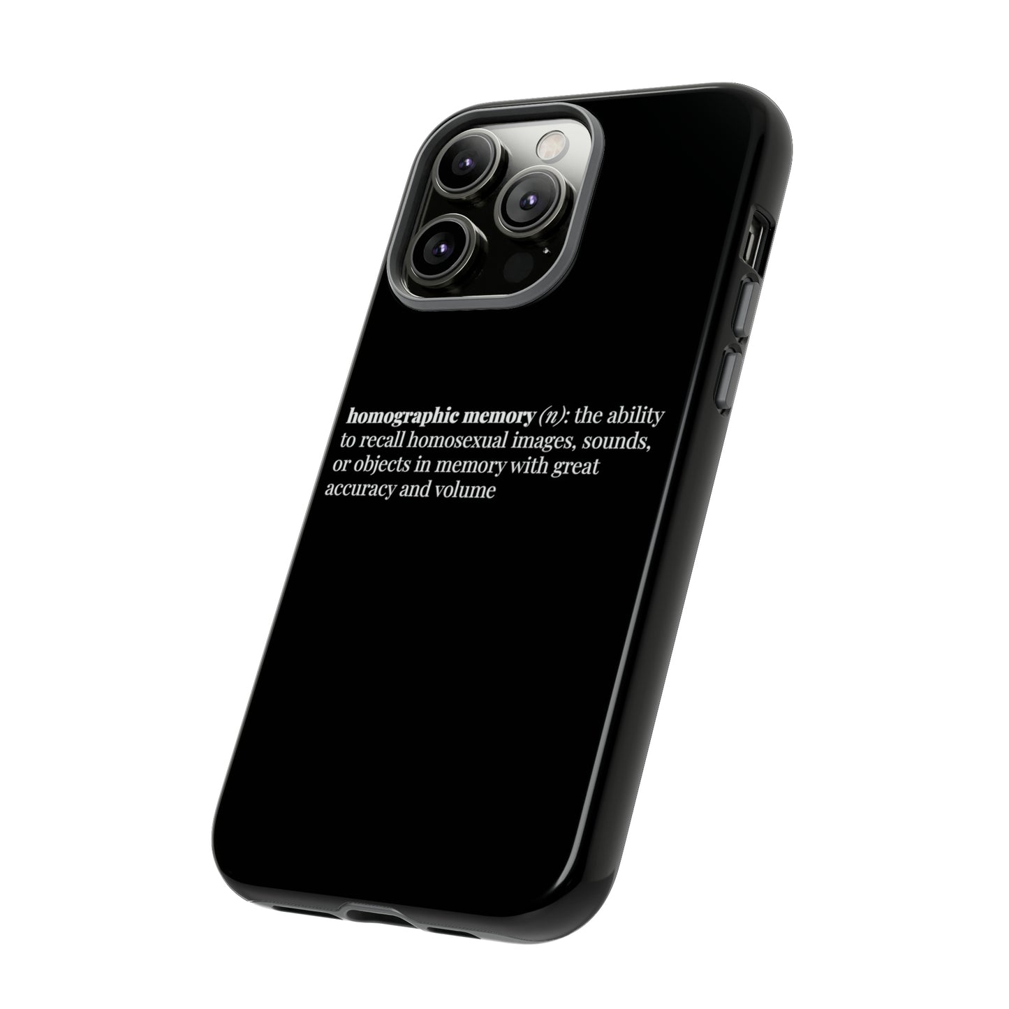 Homographic Memory Black Phone Case