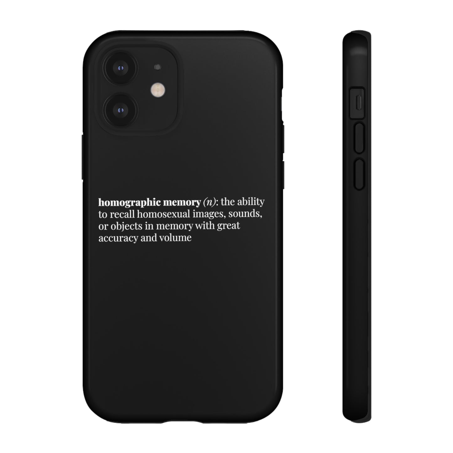 Homographic Memory Black Phone Case