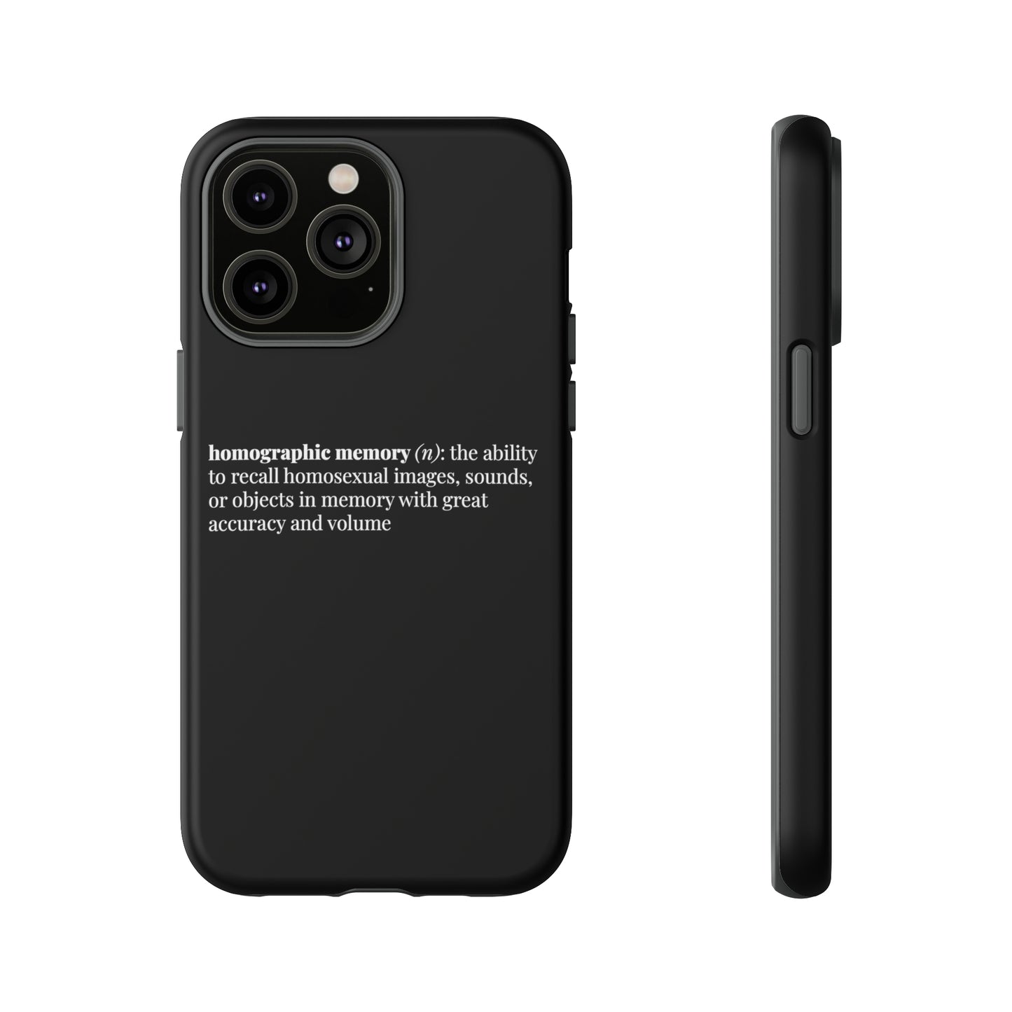 Homographic Memory Black Phone Case