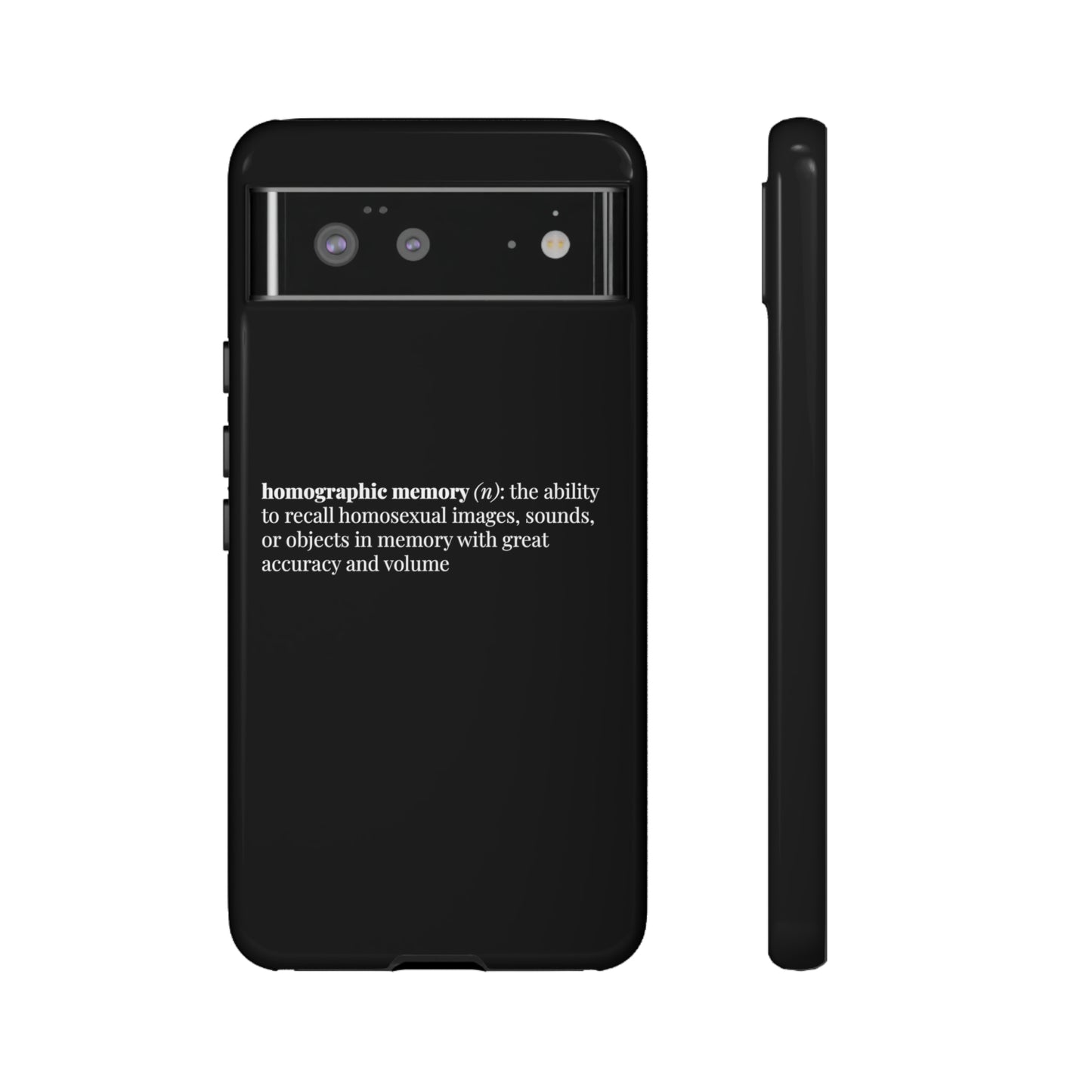 Homographic Memory Black Phone Case