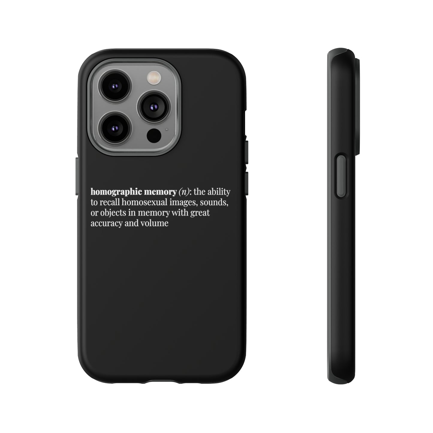 Homographic Memory Black Phone Case