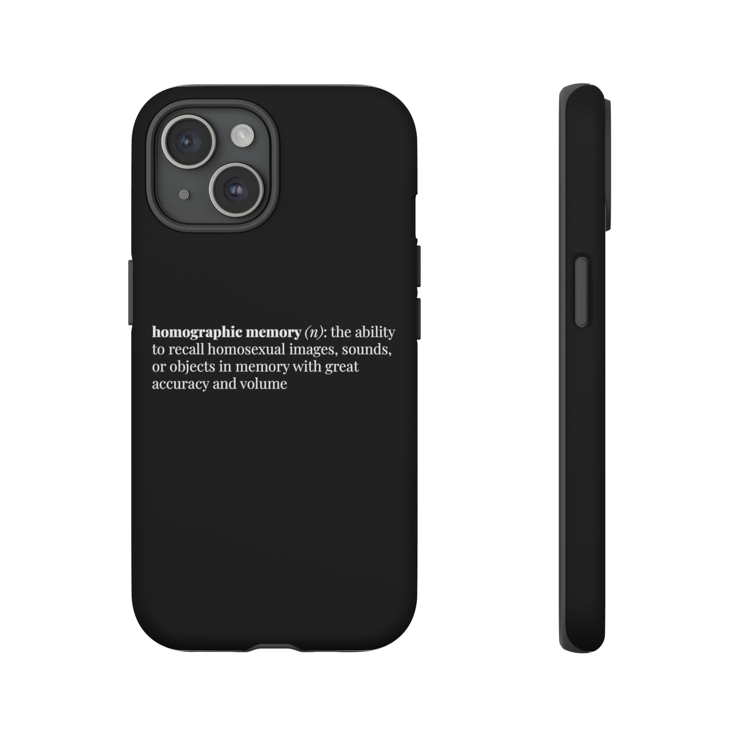 Homographic Memory Black Phone Case